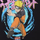 Close-up of the main graphic on the Vintage Y2K Naruto Shippuden "Rasengan Attack" T-Shirt - XS