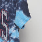 Close-up of the sleeve on the Vintage Y2K New York Yankees "Tie-Dye Logo" T-Shirt - XS