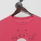 Close-up of the collar and tag on the Vintage Y2K Pokémon "Original Starters & Friends" T-Shirt - XL