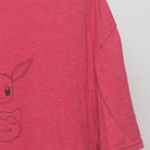 Close-up of the Right sleeve on the Vintage Y2K Pokémon "Original Starters & Friends" T-Shirt - XL