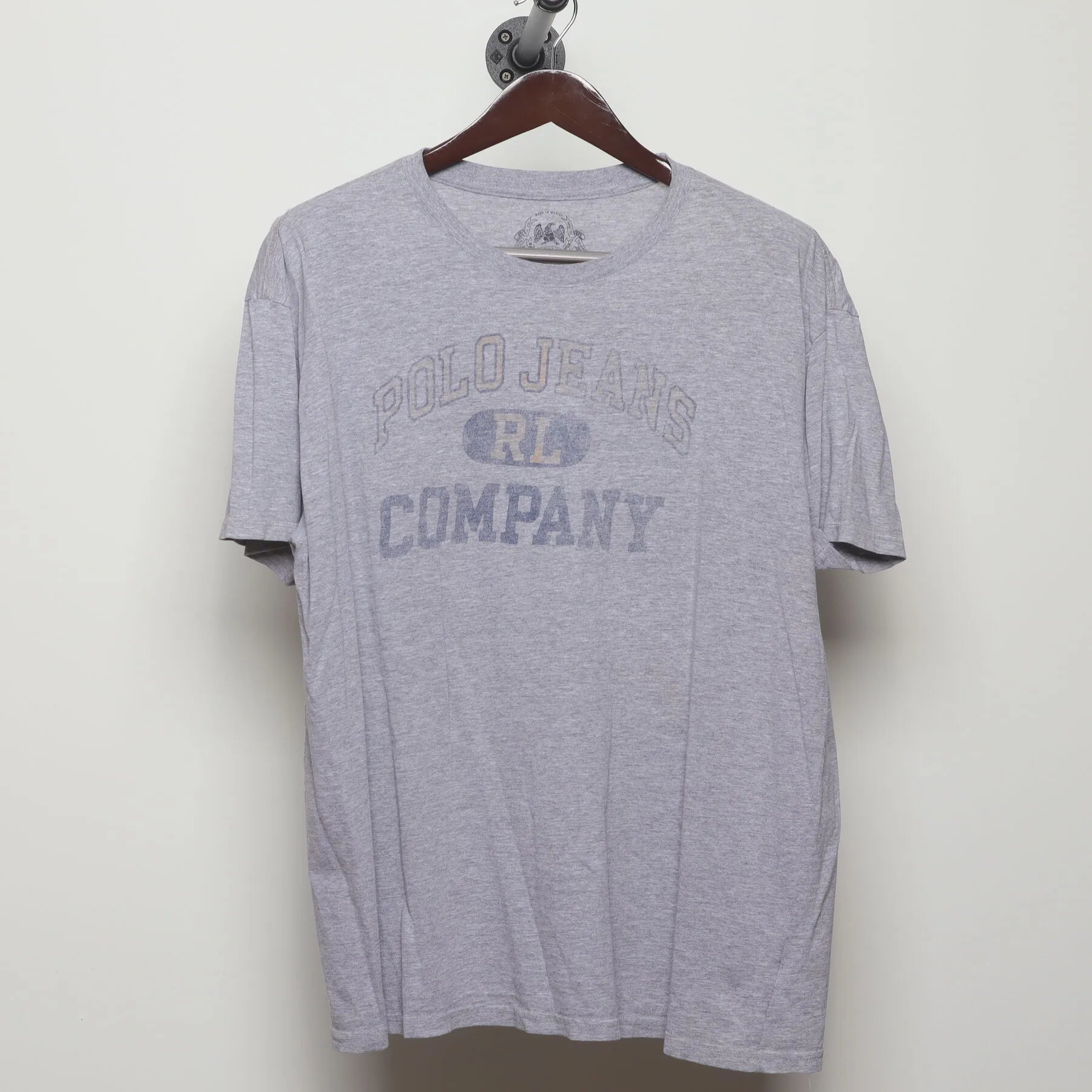 Front view of Vintage Y2K Polo Jeans Co. "Company Logo" T-Shirt - L