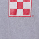 Close-up of the main graphic on the Vintage Y2K Purina "Checkerboard Logo" T-Shirt - M