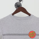 Close-up of the collar and tag on the Vintage Y2K Santa Cruz "Classic Dot Logo" T-Shirt - M