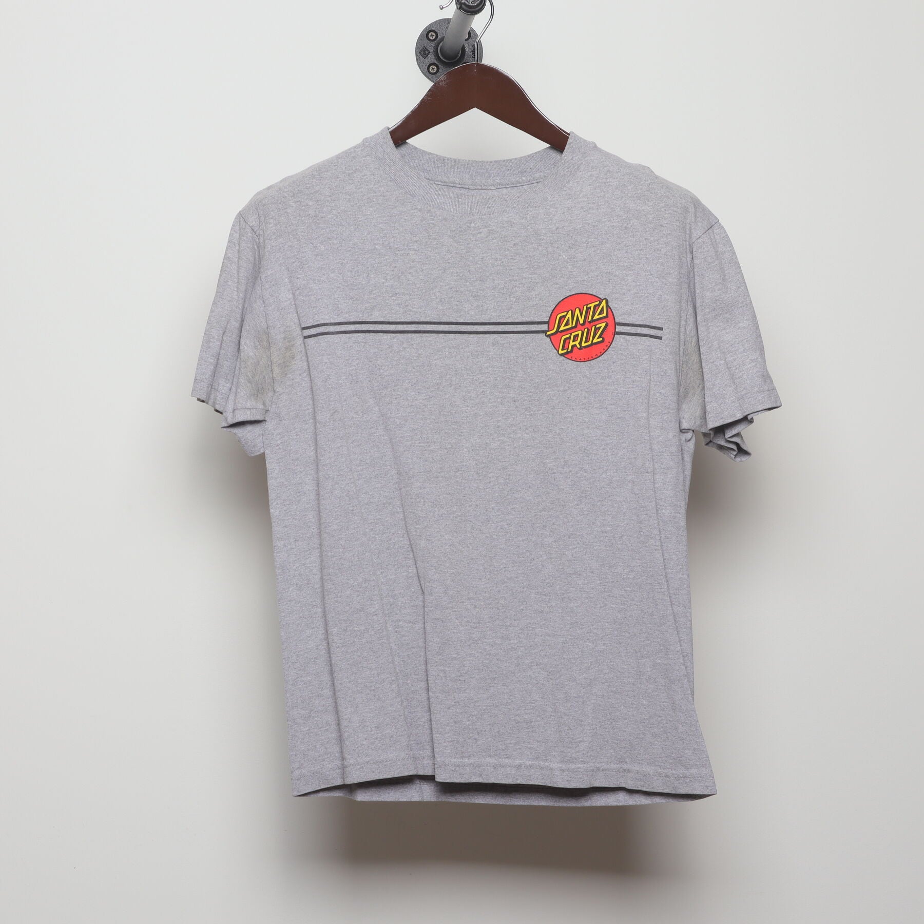 Front view of Vintage Y2K Santa Cruz "Classic Dot Logo" T-Shirt - M