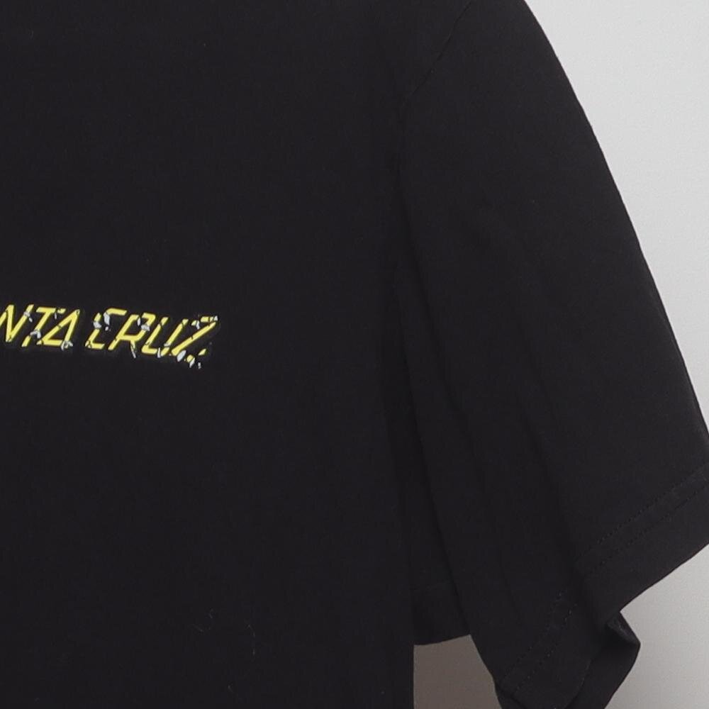 Close-up of the single stitch sleeve on the Vintage Y2K Santa Cruz "Monster Mash Graphic" T-Shirt - S