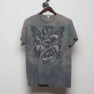 Front view of Vintage Y2K Skull "Gambler Skull" T-Shirt - L