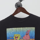 Close-up of the collar and tag on the Vintage Y2K SpongeBob SquarePants "SpongeBob & Patrick" T-Shirt - M