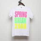 Front view of Vintage Y2K Spring Break "2008 Neon" T-Shirt - XS