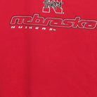 Close-up of the main graphic on the Vintage Y2K Starter Nebraska Huskers "Big N Logo" T-Shirt - XL