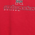 Close-up of the main graphic on the Vintage Y2K Starter Nebraska Huskers "Big N Logo" T-Shirt - XL