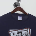 Close-up of the collar and tag on the Vintage Y2K The Three Stooges "Can't We All Just Get Along?" T-Shirt - L
