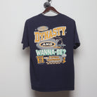 Back view of Vintage Y2K University of Michigan "Dynasty vs Wanna-Be" T-Shirt - L