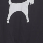 Close-up of the Right sleeve on the Vintage Y2K Yiddish Book Center "Goat Graphic" T-Shirt - M